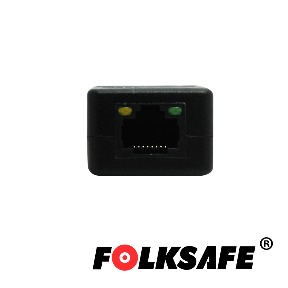 Extensor USB Folksafe Fs-6201u Transmisor/receptor, Permite Extender Dispositivos USB O Hub Hasta 200MTS USB 1.1 Y Hasta 100MTS En USB 2.0 Utilizando Cable UTP Cat 5E/6(RECOMENDABLE 100% Cobre)