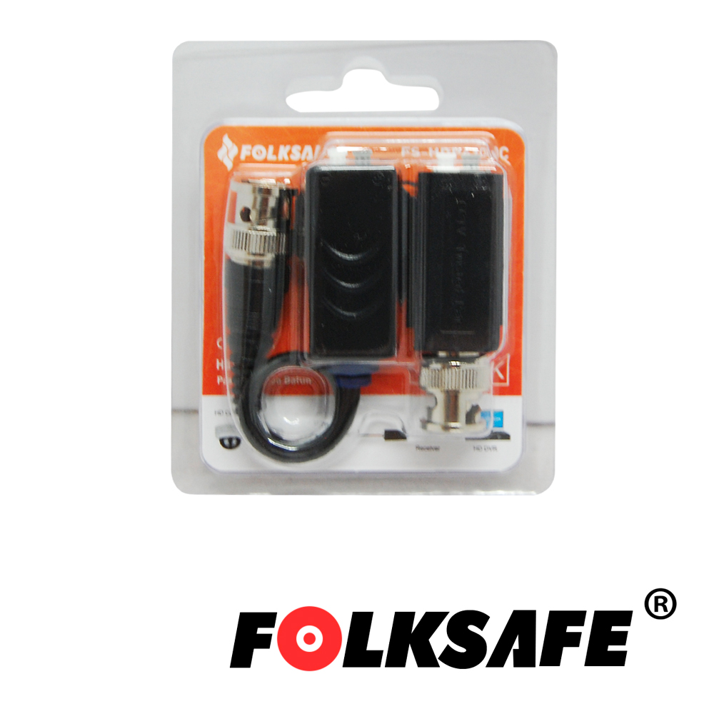 Transceptor HD Folksafe Fs-hdp4100c(medidas 35.1 X 16.7 X 18.7MM) Transmisor/receptor De Video Pasivo 1CH Tipo Push-in, Distancia Maxima De 320MTS De Cableado Para Video AHD 1.3MP, 180MTS 5MP Ahd, Compatible Con Todas Las Marcas De Camaras Con Formato Hd-tvi / CVI / AHD / Cvbs. 720P / 960P / 1080P / 3MP / 4MP / 5MP / 4K(CONSULTAR Tabla De Distancia De Transmision), Cuenta Con Proteccion De Descargas De 2KV En Entrada/salida De Video.