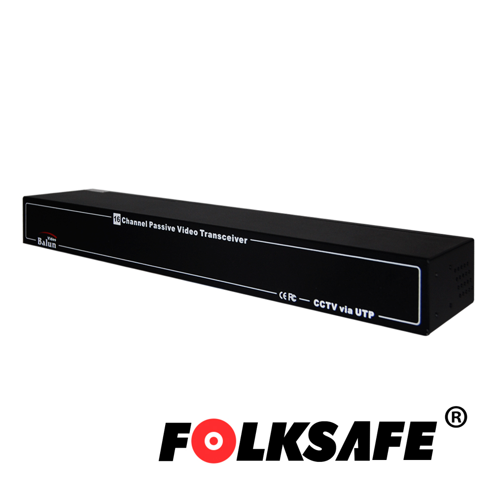 TRANSCEPTOR DE VIDEO PASIVO, HUB 16 CANALES HD FOLKSAFE FS-HDP4616, COMPATIBLE CON TODAS LAS MARCAS DE CAMARAS CON FORMATO HD-CVI, HD-TVI Y AHD, DISTANCIA MAXIMA DE 320MTS DE CABLEADO PARA VIDEO AHD 1.3MP, CUENTA CON PROTECCION DE DESCARGAS DE 2KV EN ENTRADA/SALIDA DE VIDEO.