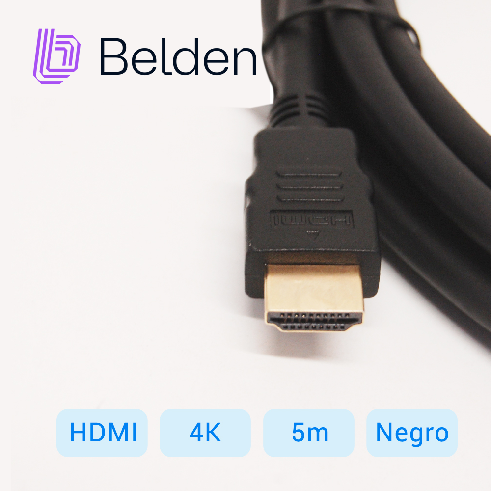 Cable HDMI Belden Hde005mb / High Speed / 1080P 60HZ / 4K 30HZ / 5 Metros / Tipo A-a / Pieza