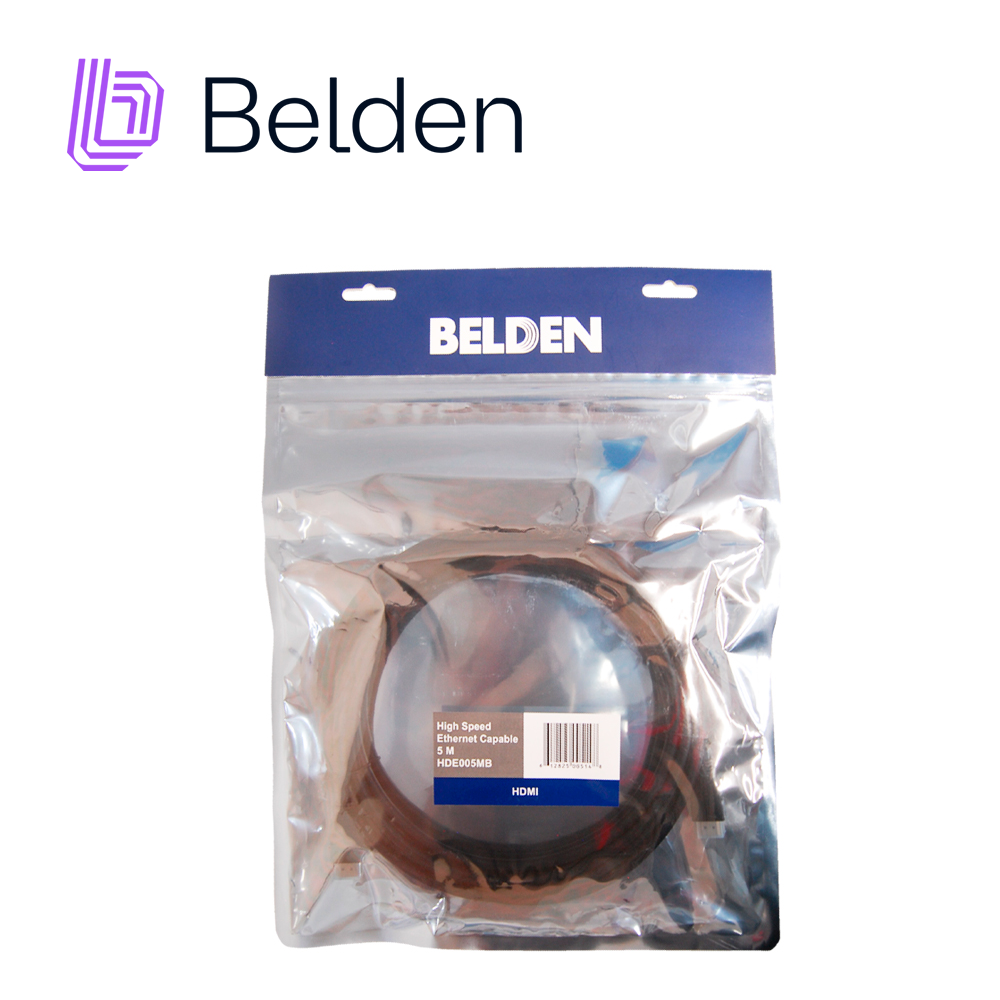 Cable HDMI Belden Hde005mb / High Speed / 1080P 60HZ / 4K 30HZ / 5 Metros / Tipo A-a / Pieza
