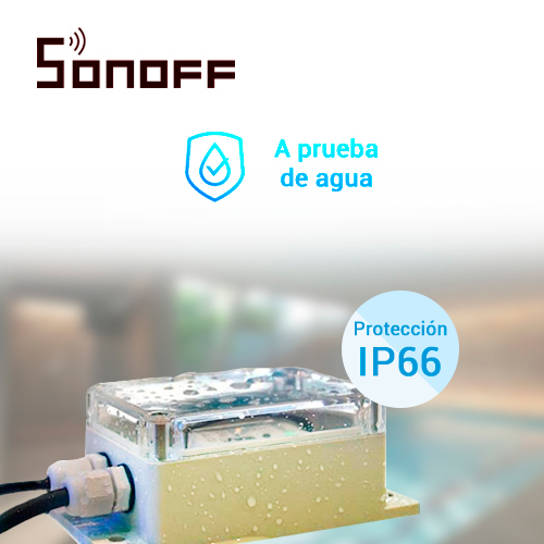 CARCAZA IP66 IMPERMEABLE COMPATIBLE CON EQUIPOS SONOFF BASIC, SONOFF RF Y B10 DUOSMART
