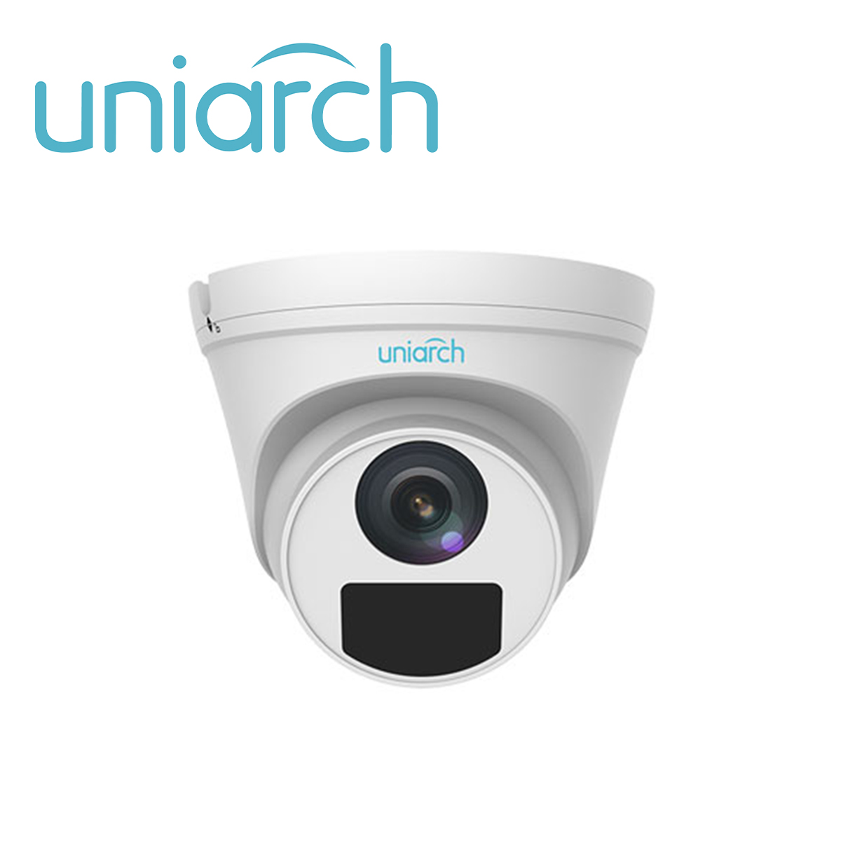 Camara IP Turret Uniarch Ipc-t122-apf28k / 2MP / Lente-2.8mm / Dwdr / Ir30m / Microsd128gb / Microfono-integrado / Digital-defog / Motion-detection / ONVIF / Ip67 / 3-AXIS / Ultra265 / Poe-af / 12 Vcd