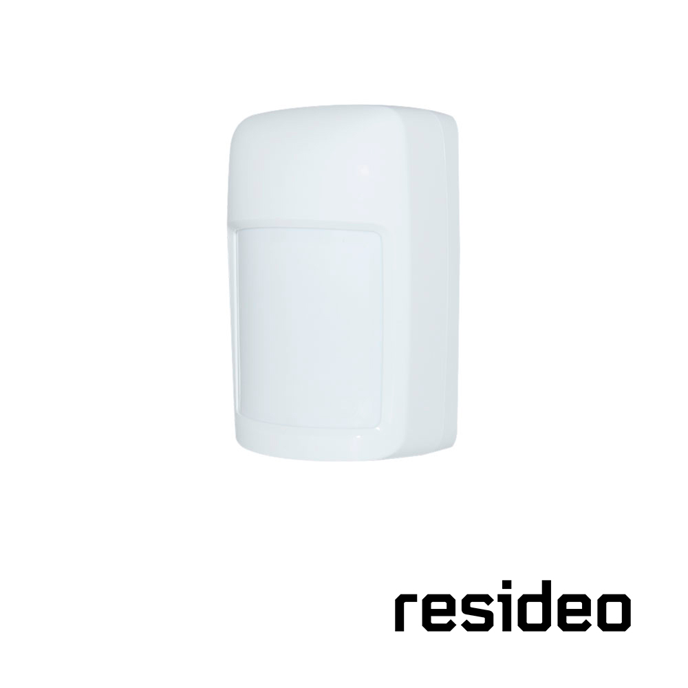 Sensor De Movimiento Resideo Is335t Antipet/ Alambrico / Inmunidad A Mascotas De Menos De 36KG/ Cobertura De Deteccion Amplia Y Larga (12mts X 17MTS)/ Compatible Con Todos Los Sistemas De Alarma