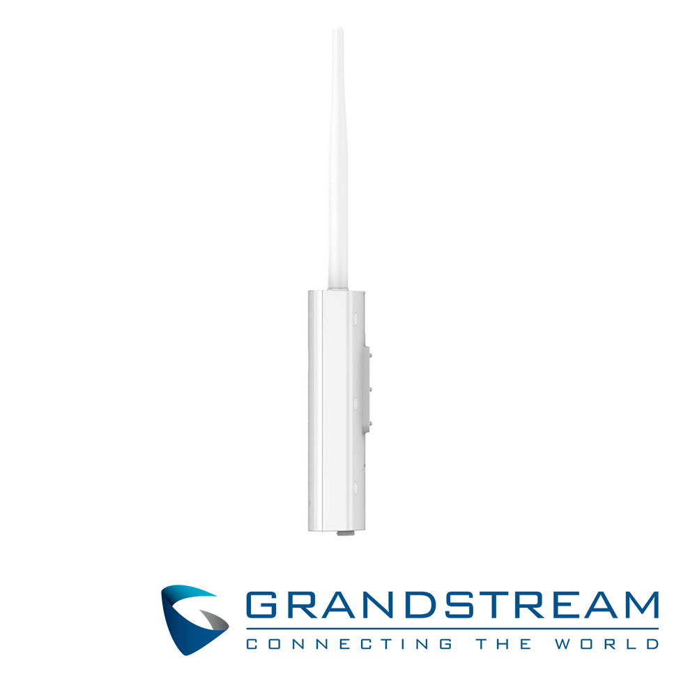 Access Point Exterior Grandstream Gwn7605lr 802.11AC Wave-2 / Mimo 2X2 / Velocidad 1.27GBPS / Doble Banda / 2 Antenas Externas 3.5DBI / 2 Puertos Gigabit / 8 Ssid / 100 Usuarios Simultaneos / Alimentacion POE 802.3AF/AT / No Incluye Inyector POE