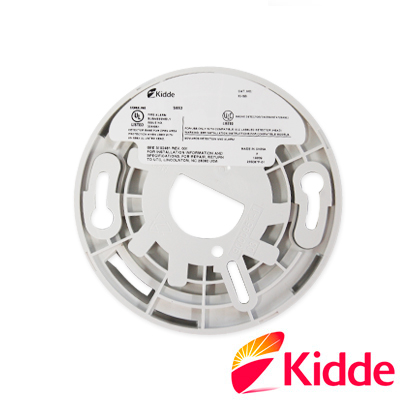 BASE ESTANDAR KIDDE KI-SB COMPATIBLE CON TODOS LOS DETECTORES DE LA SERIE KI, ESTE DISPOSITIVO PROPORCIONA TERMINALES DE CABLEADO PARA LA INTEGRACION DEL DETECTOR A LOS PANELES DE LA SERIE VS DE KIDDE