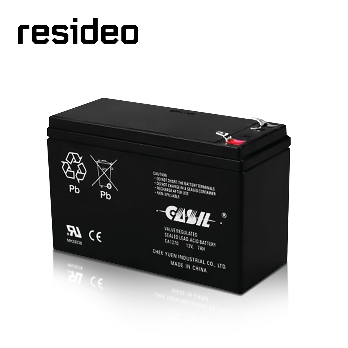 BATERIA RESIDEO 712BNP. 12V 7A. ACIDO DE PLOMO SELLADO. PARA FUENTES DE PODER Y SISTEMAS DE RESPALDO.