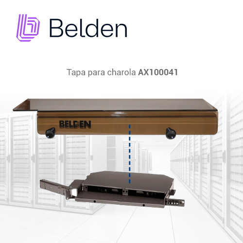 TAPA PARA CHAROLA FIBRA BELDEN AX100045