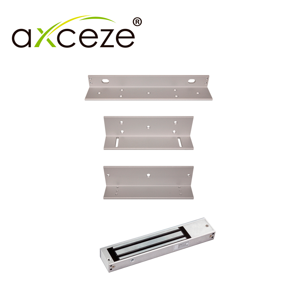 ML620 KIT CON 1x CHAPA MAGNETICA AX-M620L + 1x BRACKET TIPO ZL AX-M620ZL PARA PUERTA DE MADERA O METAL CON MARCO