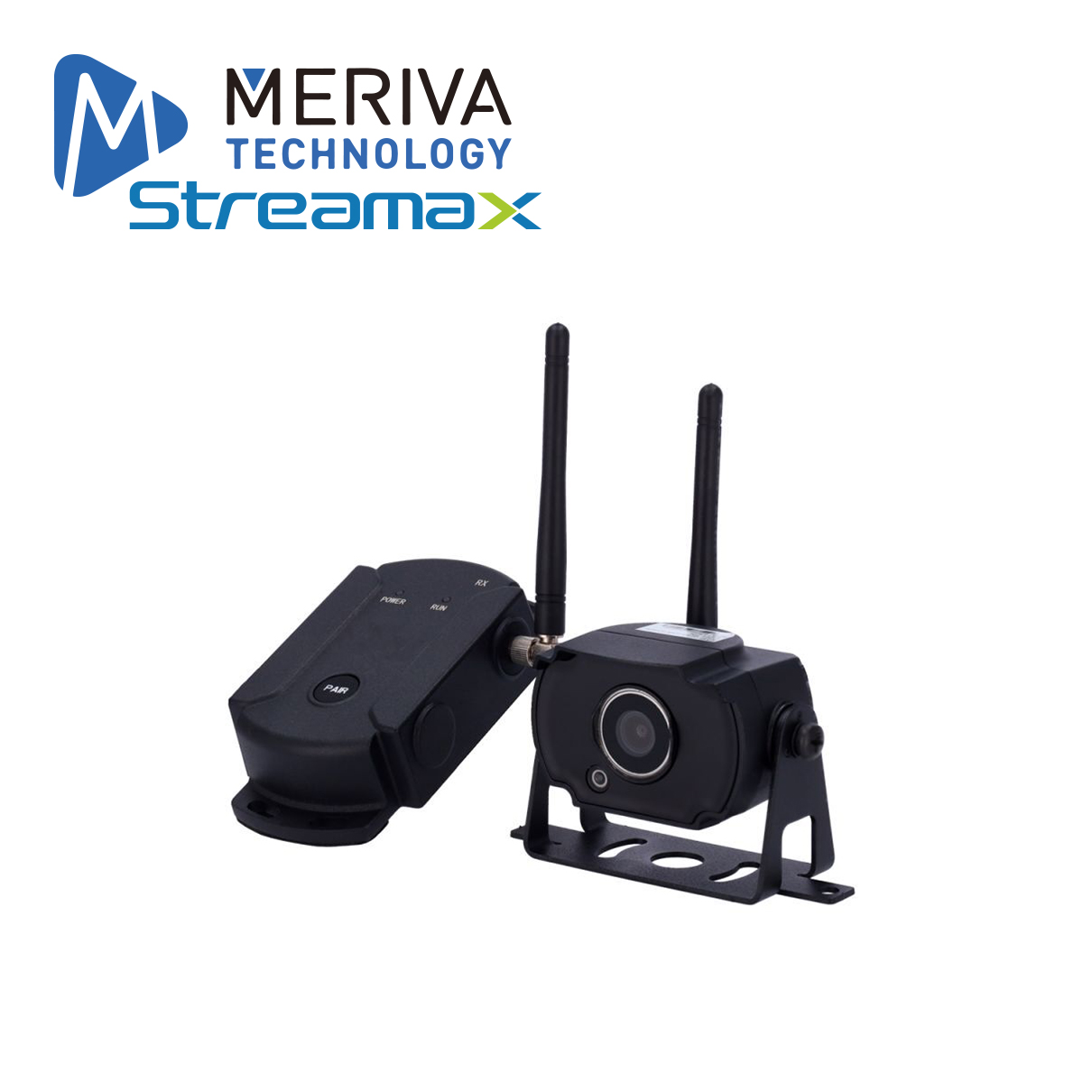 Kit Wi-fi Streamax Mca42 / Camara Wi-fi Transmisora De 2MP + Receptor Inalambrico De Señal Con Conector Din De 4 Pines / Hasta 300 Metros De Transmision / Compatible Con Cualquier Mdvr Solo 1 Kit