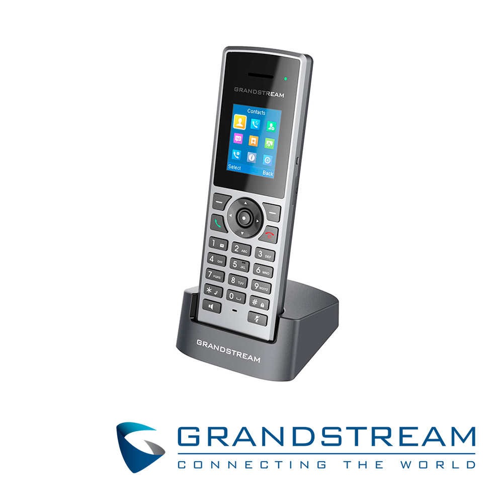 TELEFONO IP INALAMBRICO DECT GRANDSTREAM DP720 / 20 LINEAS / 20 CUENTAS SIP / CONFERENCIA 3 VIAS COMPATIBLE BASE DP750/DP752 / PANTALLA A COLOR 1.8 PULGADAS / VOZ FULL HD / 250 HRS EN ESPERA / INLCUYE 2 BATERIAS