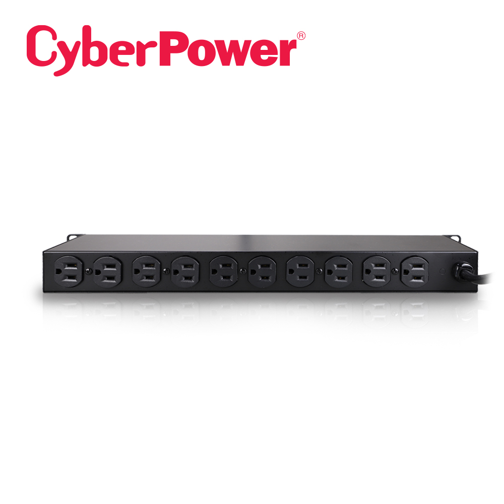 PDU CYBERPOWER CP1215RM BASICO PARA DISTRIBUCION DE ENERGIA 10 CONTACTOS NEMA 5-15R 1UR 15 AMP 120 VCA