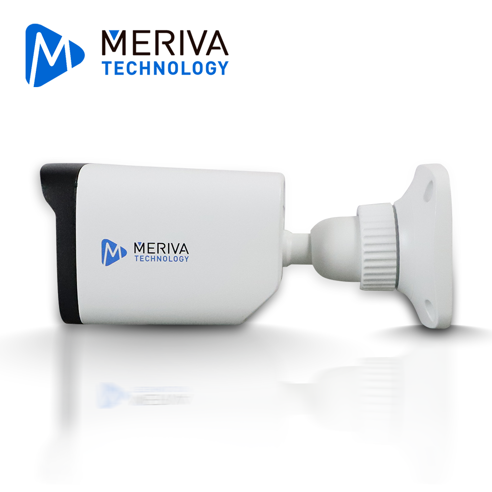 Camara IP Bullet Meriva Technology Mob-800fs4 / 8MP - 4K / H.265+ / 2.8MM / 20 - 30M IR / Ip67 / Metalica / 12 Vcd / POE / Soporta Micro Sd Hasta 256 GB (no Incluida) / 1 Entrada De Audio / ONVIF / Video Estructurado Integrado - Cruce De Linea - Intrusion / Cumple Con La Politica Ndaa