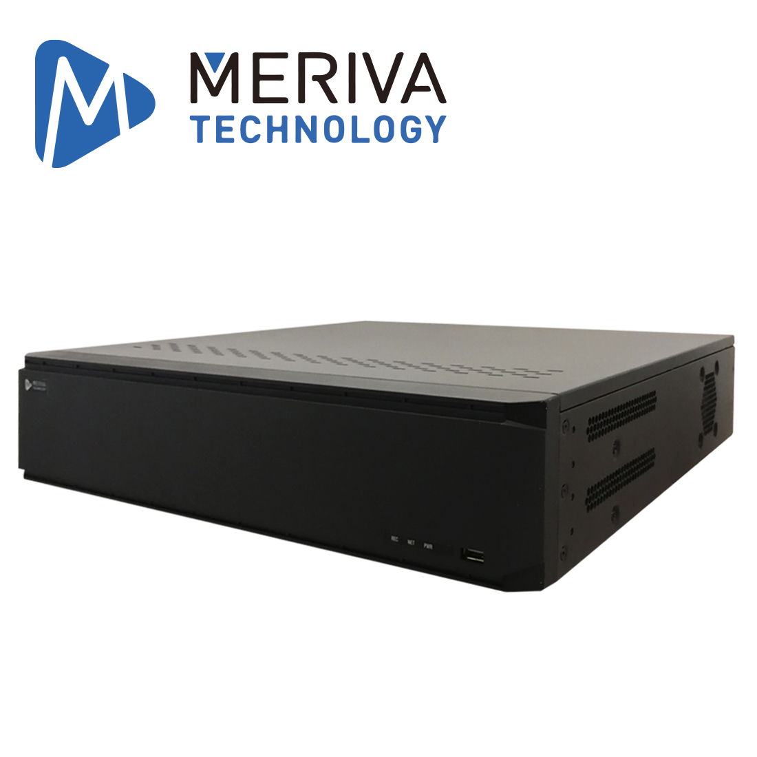 NVR 64CH Meriva Tecnology Mnvr-8164 16MP No POE 3 HDMI 4K + 1 HDMI Y 1 VGA 1080P Simultaneas / Codec H265smart / Audio 64IPC + Entrada Y Salida Rca / Analitica Mia2.0 - Reconocimiento Facial - LPR / 16 Entradas Y 4 Salidas Alarma / 2 Lan / So. N9000 / ONVIF / 8DD