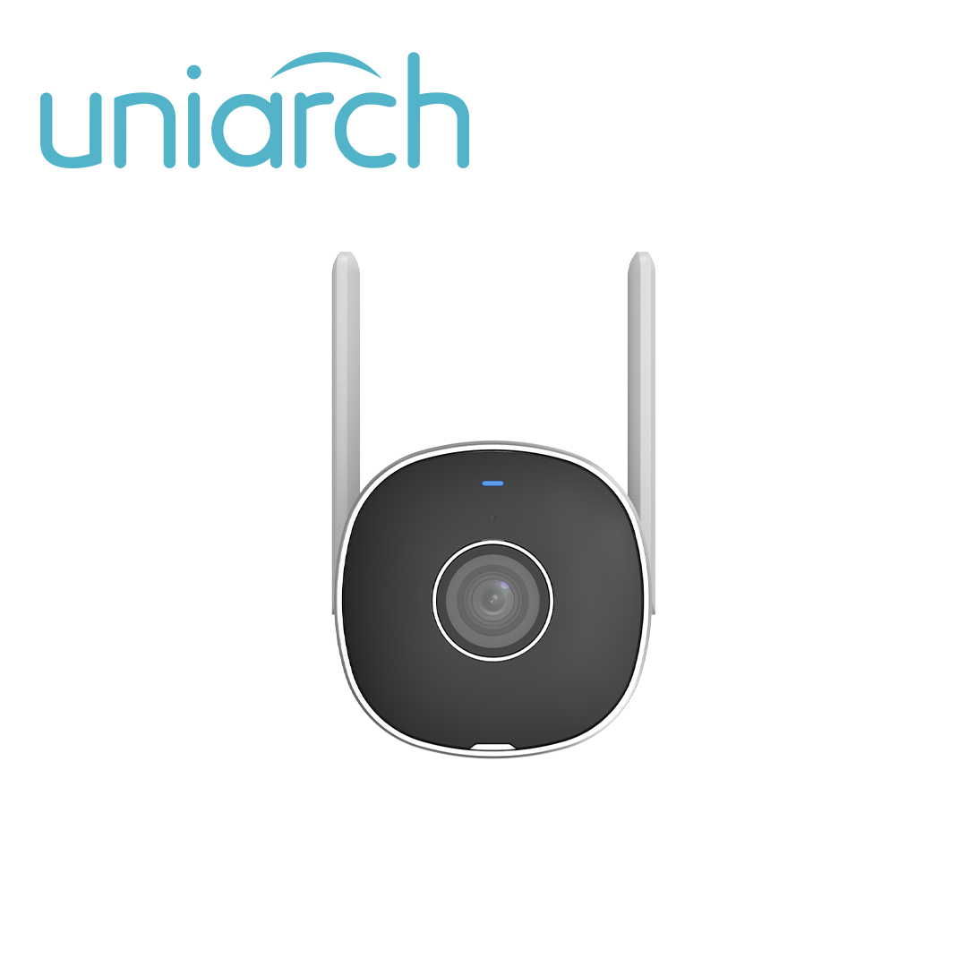 Camara IP Bullet Wifi 2.4 GHZ Cloud Gratuito 7 Dias Uniarch Uho-b2r-m2f3 / 2MP / Fullhd / Ultra265 / 12 Vcd / Dwdr / 3 Axis / Lente Fijo De 2.8 Mm / IR Inteligente Hasta 20M / Microfono Y Altavoz Integrado / Human Body Detection / Audio Detection / Ranura Para Micro Sd Hasta 128 GB / Ip67 / 12VDC