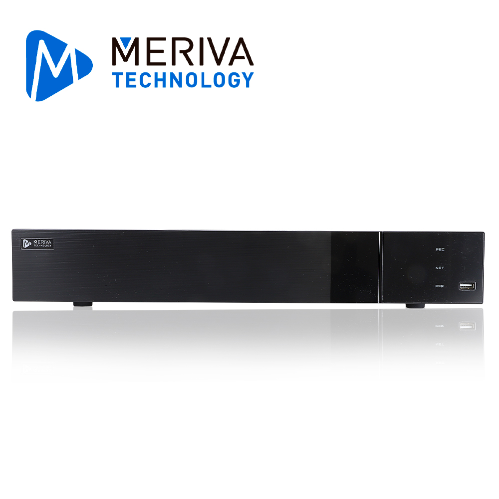 NVR 16 Ch IP 4K Meriva Technology Main-1616a / 16 Puertos POE / ONVIF / Reconocimiento Facial / LPR / Mia 2.0 Inteligencia Artificial / 2 Salida HDMI 4K + 1 VGA Simultaneas / 4 Hdd / H.265 Smart / P2p Cloud N9000 / Face Tracking / Control De Acceso Y Asistencia Facial / 1 Entrada + Salida De Alarma / Soporta Smartsearch Basado En Acusearch 