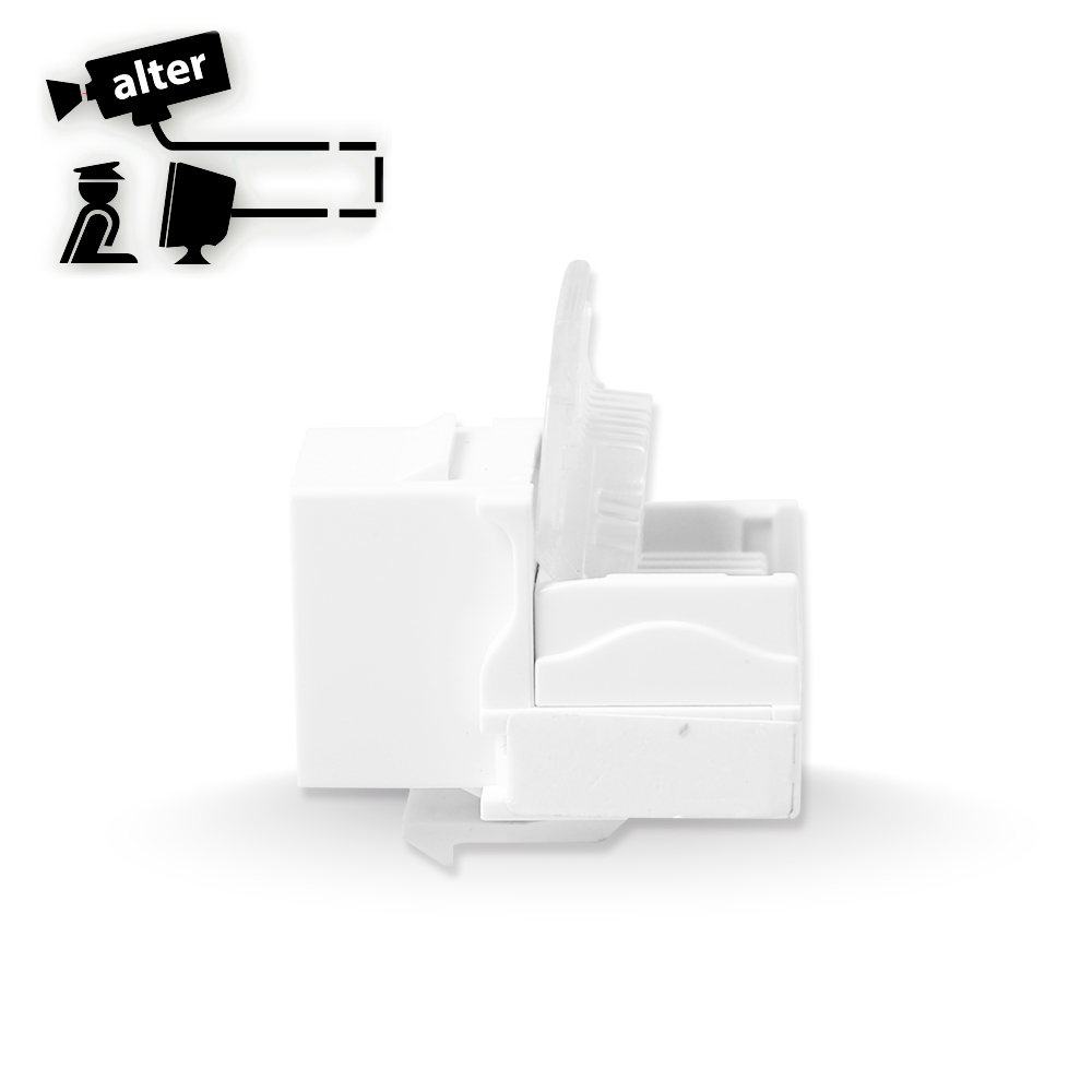 Conector Jack Rj-45 / Cat 5E / Color Blanco / Tipo Keyconnect / Armado Sin Pinzas.