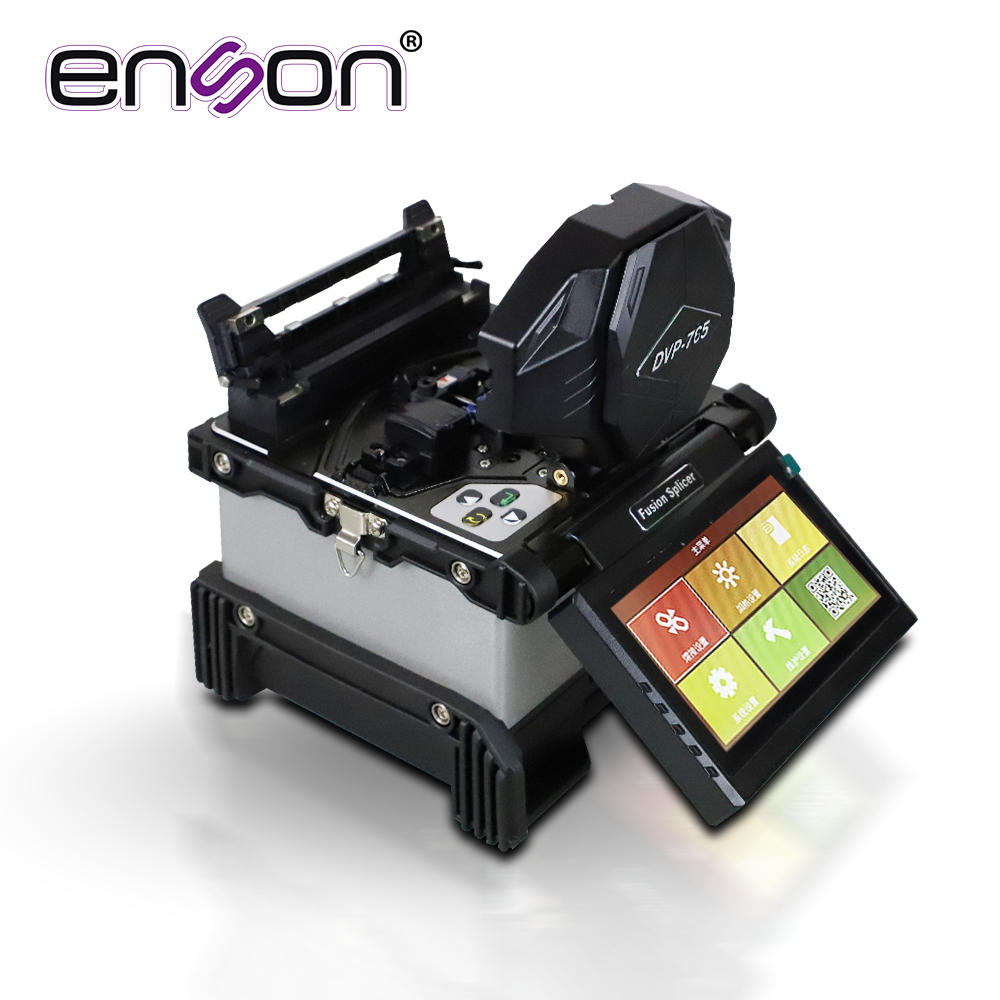 Fusionadora De Fibra Optica Enson Ens-fs98 Para Fibra Mono Modo Y Multimodo Empalme En 8 Segundos Pantalla LCD A Color 4.3 Pulgadas