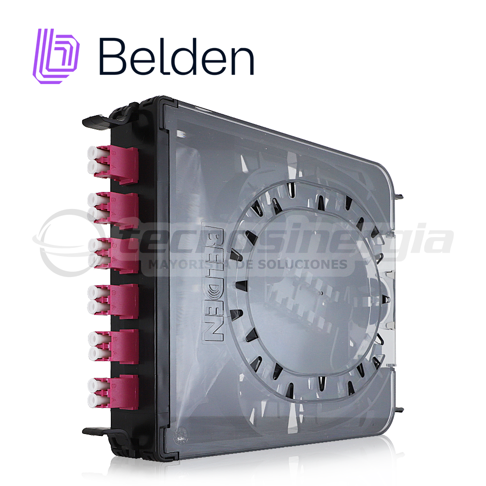 Cassette Fx Ecx Belden Multimodo Fc4x06ldfs / Om4 / Erika Violeta / Lc Duplex / 6 Puertos