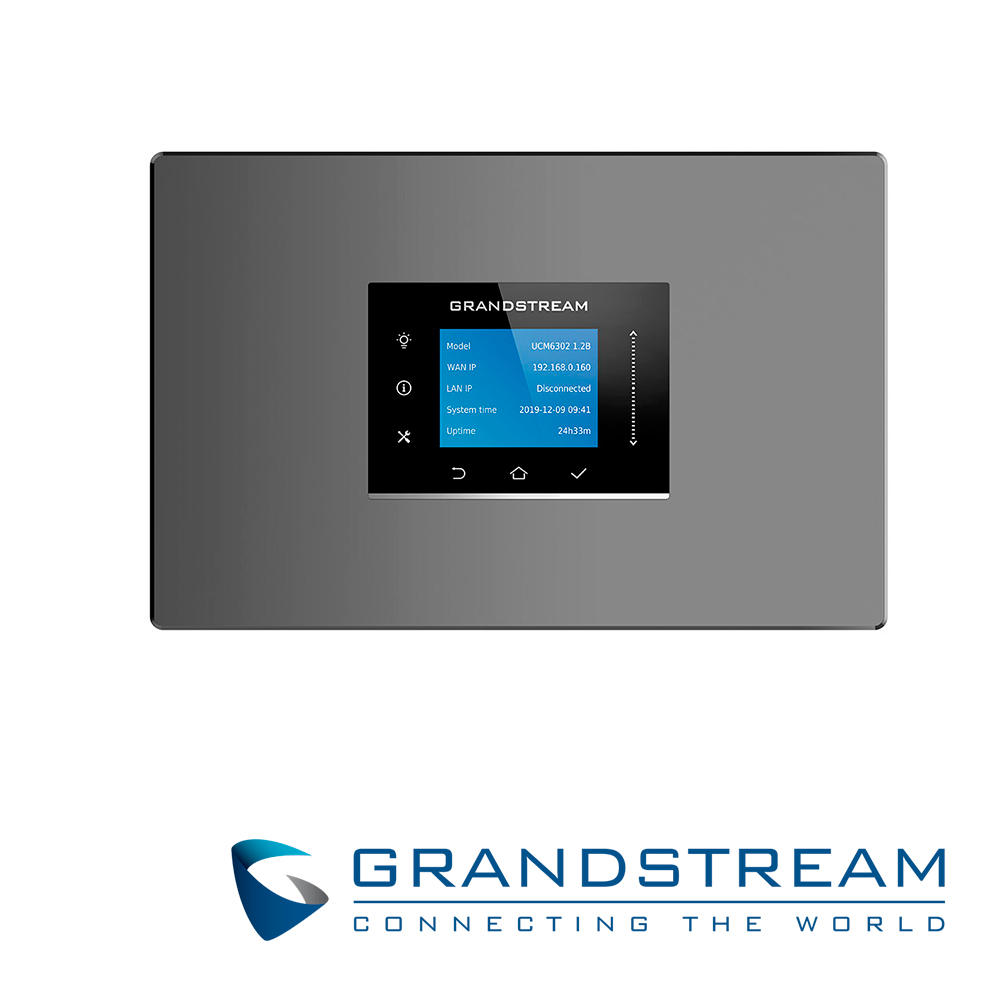 Conmutador IP Grandstream Ucm6302a, Serie Audio, 2 Lineas (fxo), 2 Fxs, 500 Extensiones Sip, 75 Llamadas Simultaneas, Ruteador, 3 Gigaeth, Multiconferencia Audio, Voicemail, Ivr, Codecs Audio, Gabinete Para Escritorio, Poe, Usb, Sd, POE Y LCD Con Botones Para Mantenimiento