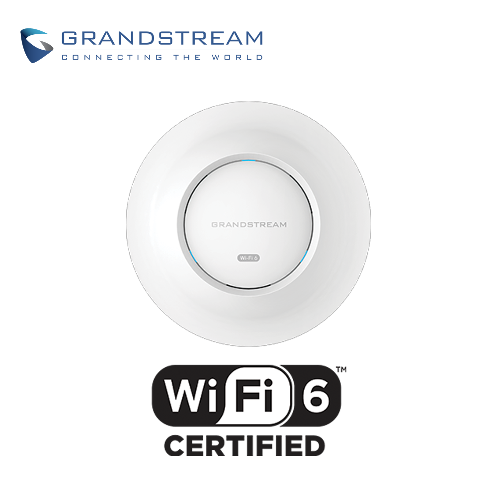 Access Point Wifi 6 Interior Grandstream Gwn7664e / 802 11AX Mu Mimo 4X4:4 / Velocidad 6GBPS / 512 Clientes Simultaneos / 2 Puertos 2.5GBPS / Alimentacion POE 802.3AF/AT / Controlador 50 APS Incorporado / No Incluye Inyector POE