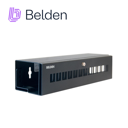 Patch Panel Modular Belden Ax107477 Cat6a CAT6 Cat5e 12 Puertos (vacio) Color Negro Acepta Jacks Estilo Keyconnect Uso Interior Montaje En Pared 