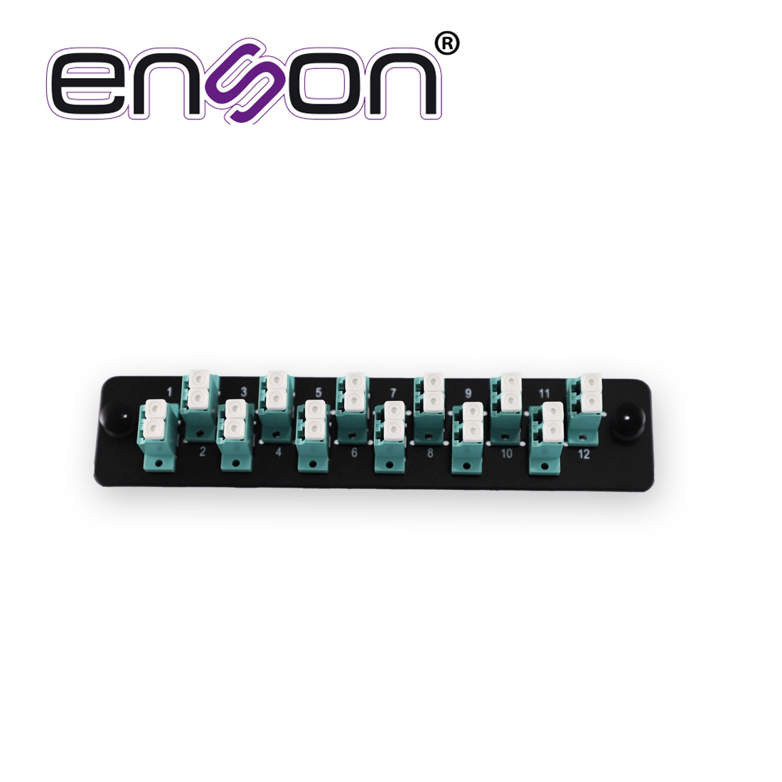 Mini Panel De Fibra Optica Enson Ens-pa12lcmm 12 Conectores Lc Tipo Multimodo Om3 