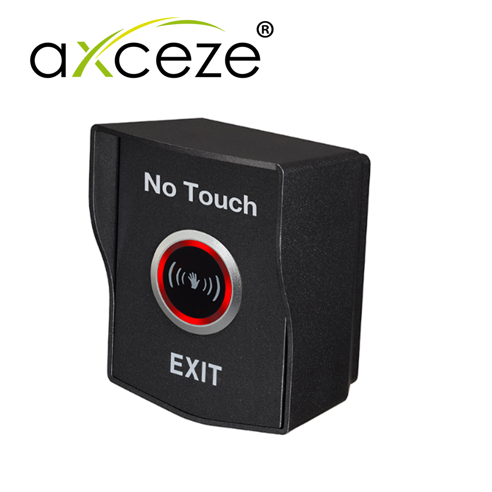 BOTON DE PETICION DE APERTURA PARA EXTERIOR SIN CONTACTO   AXCEZE   AX-B200 GRADO DE PROTECCION IP68 CARCASA METALICA EN COLOR NEGRO CUENTA CON SALIDA DE RELEVADOR COMPETO   COM.   N.O.   N.C.    DISTANCIA DE DETECCION  0 A 10 CM   CUENTA CON LED INDICADOR DE ESTADO DIMENSIONES 78 X 91.5 X 61 MM