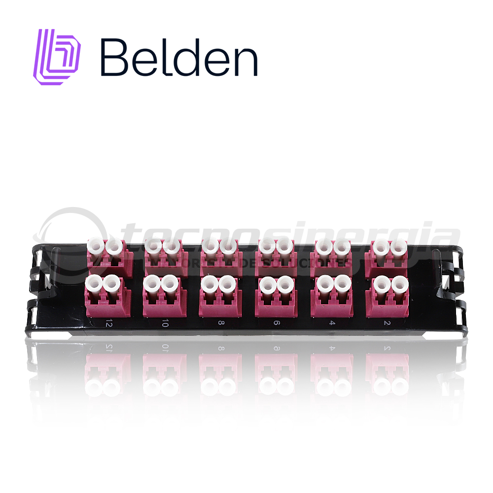 Frame Fx Ecx Multimodo Belden Ff4x12ld / Om4 / Erika Violeta / Lc Duplex / 12 Puertos
