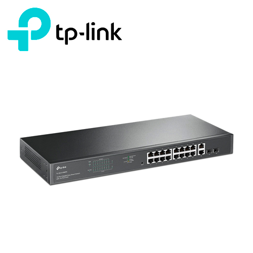 Switch Administrable Tp-link Tl-sg1218mpe / 16 Puertos RJ45 POE Af/at 10/100/1000 Mbps + 2 Puertos Giga SFP / Potencia POE Total 192 W / Tecnologia De Eficiencia Energetica / Carcasa Metalica Ideal Para Rack / Uso Interior
