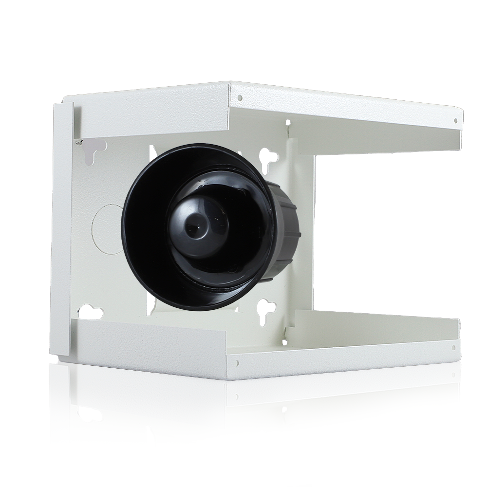 KIT SIRENA DE 15W PARA EXTERIOR INCLUYE SIRENA 15W SRE108 + GABINETE METÁLICO PARA EXTERIOR + TAMPER