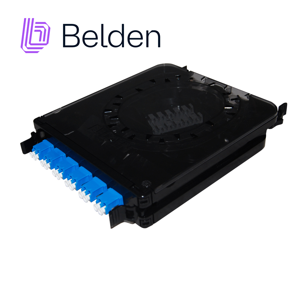 CASSETTE ECX PARA FIBRA OPTICA BELDEN FCSX06LDFS 6 PUERTOS MONOMODO LC DUPLEX AZUL