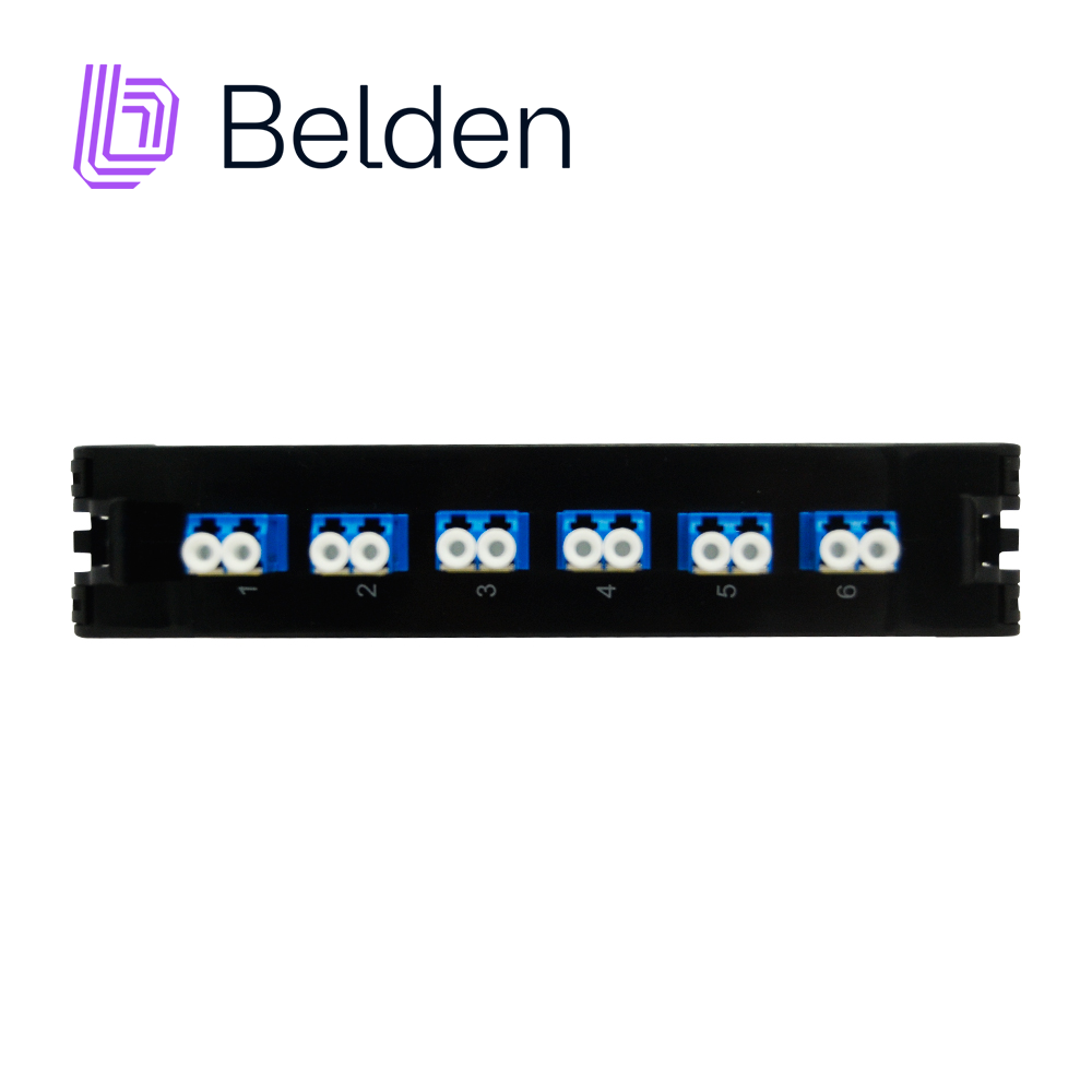 Cassette Fx Ecx Belden Monomodo Fcsx06ldfs / Os2 / Azul / Lc Duplex / 6 Puertos