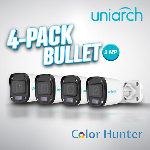 4-PACK BULLET 2MP COLORHUNTER