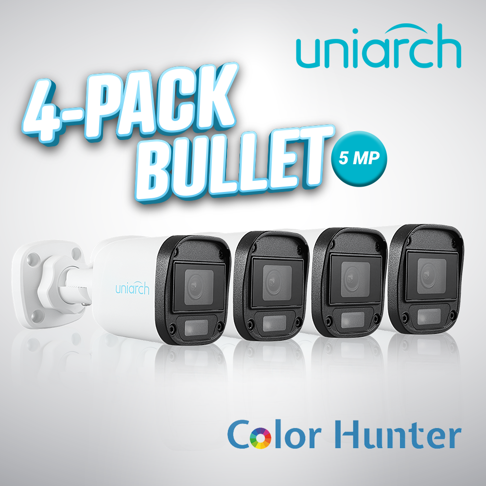 4-PACK BULLET 5MP COLORHUNTER
