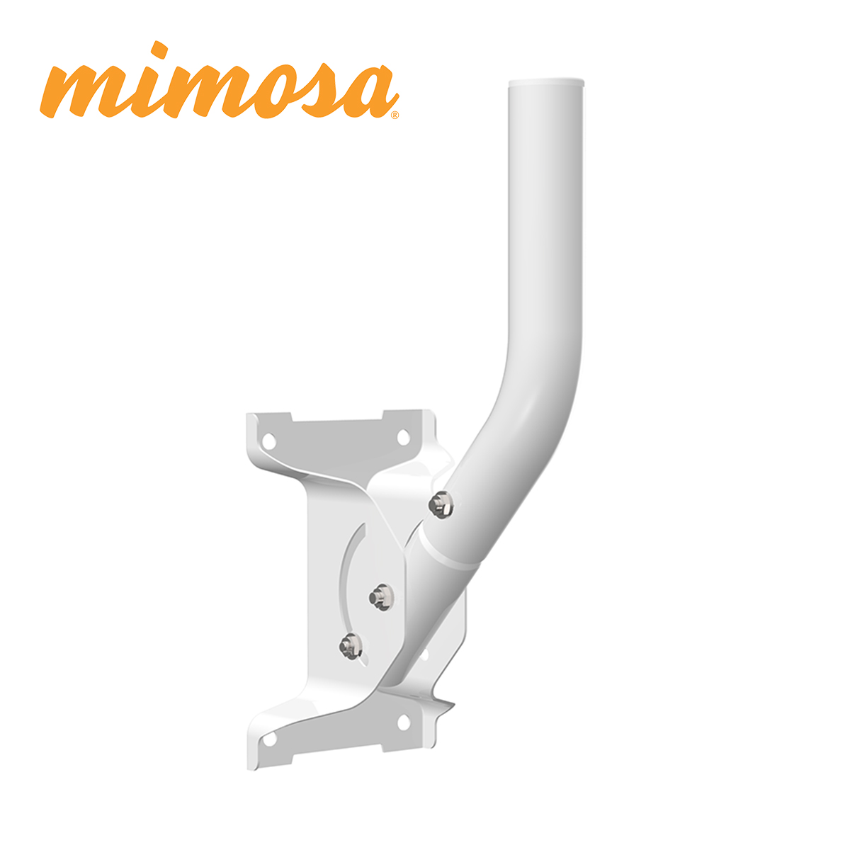 HERRAJE MIMOSA J-MOUNT PARA AJUSTE EN VERTICAL Y BRAZO DE AJUSTE HORIZONTAL EN FORMA DE J PARA USO CON RADIOS C5 CON ANTENAS TIPO HORN O DISH IDEAL PARA COLOCAR EN PARED
