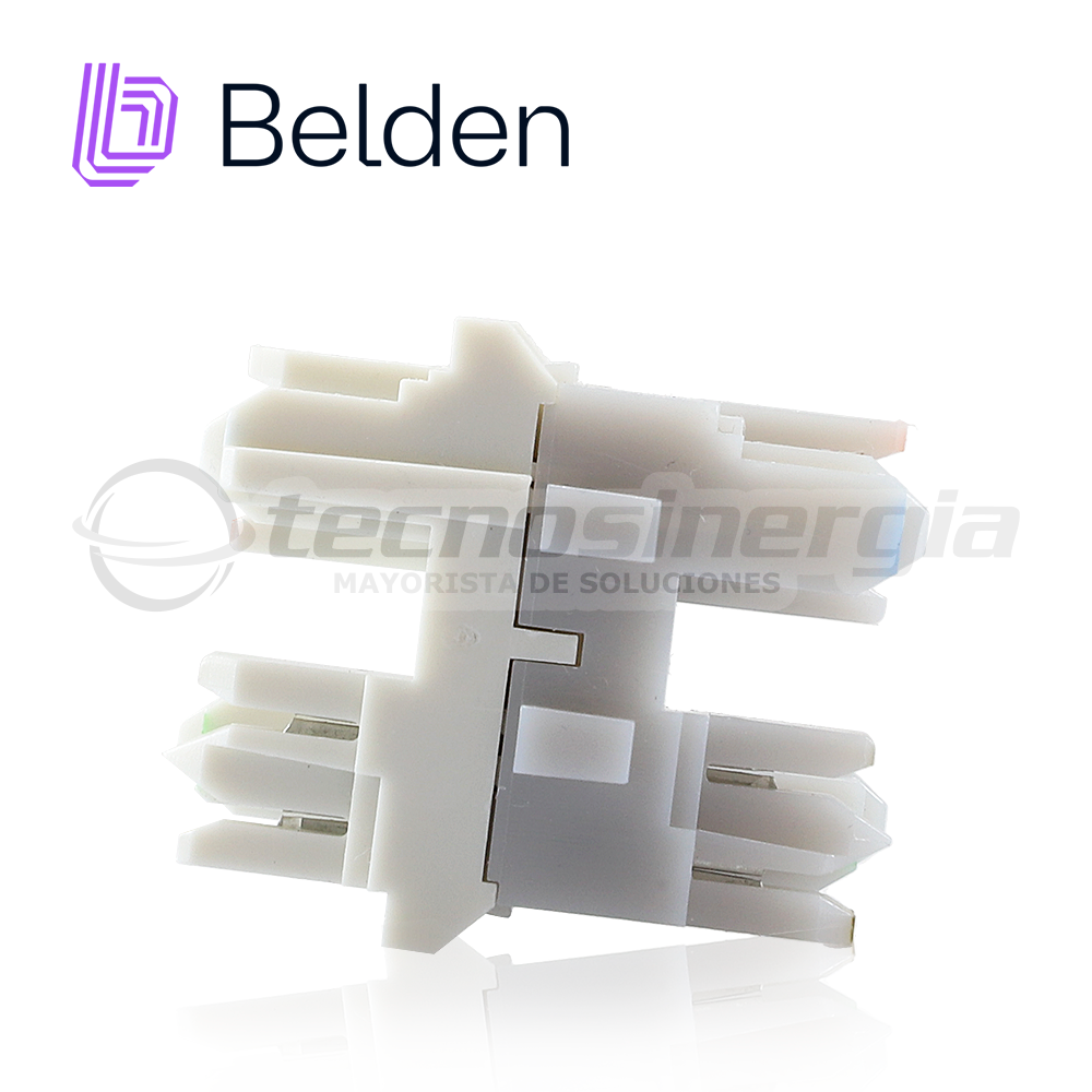 Bloque De Conexion 4 Pares Belden Ax104139 Cat 6A 10GX Terminacion 568A/B Gris 