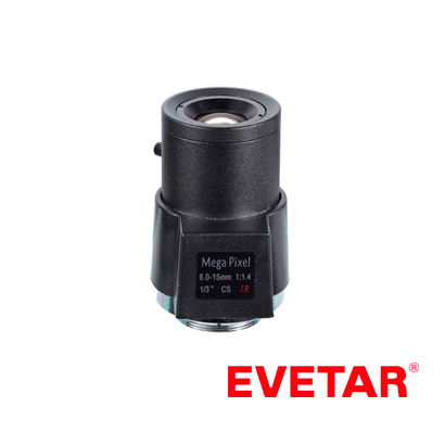 LENTE CAM MEGAPIXEL VARIF DYN EVETAR M13VD615IR 6-15MM