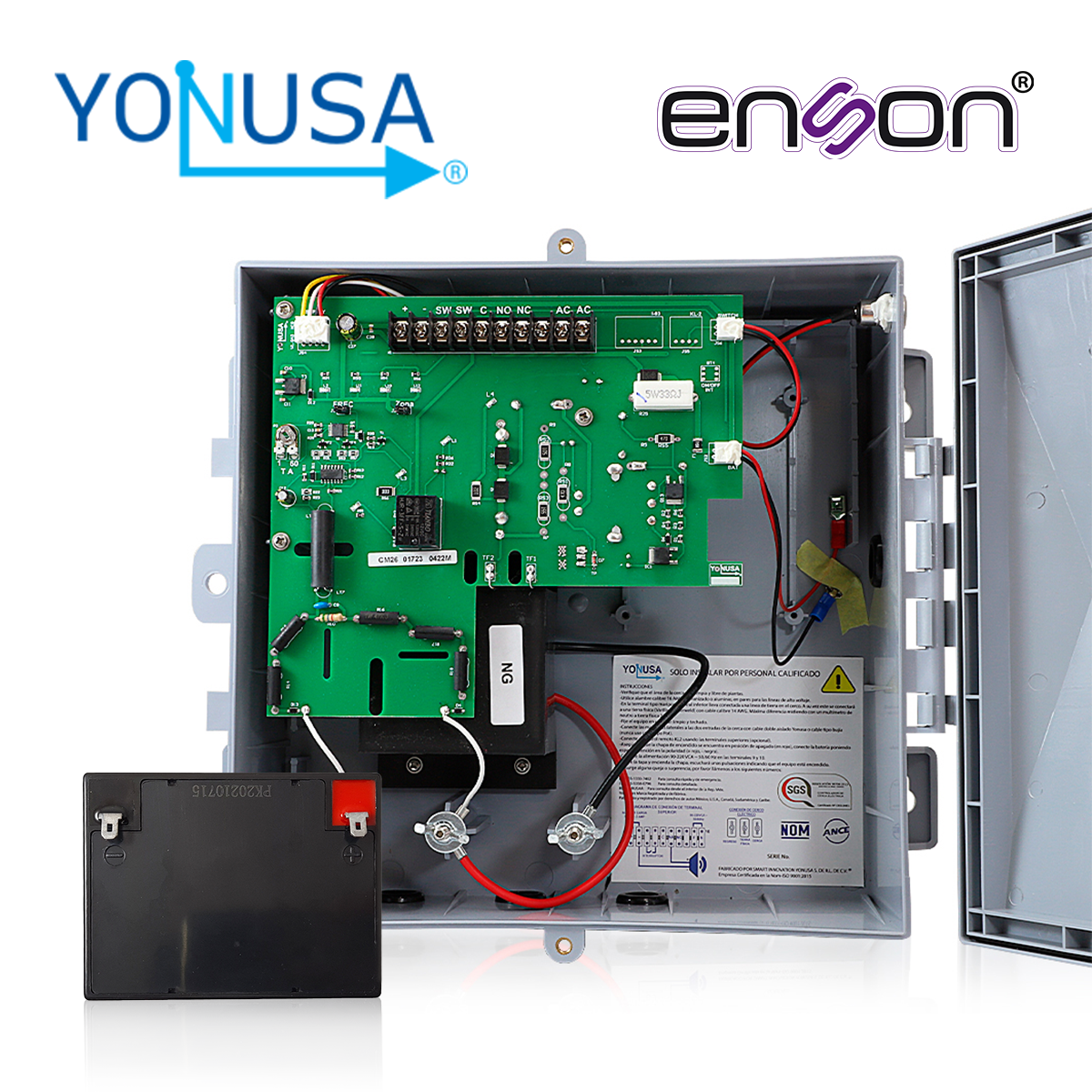 KIT EB BATERIA+ENERGIZADOR YONUSA EY NG 12000 1+ ENS-BT412 O EQUIVALENTE