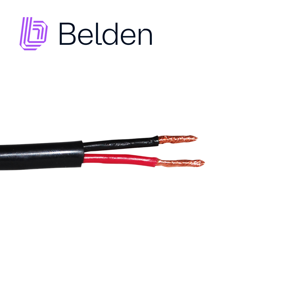 Cable Para Altavoz Belden 1309A 0101000 / Interior/exterior / Negro / 2 Conductores / 14 Awg / Multifilar / Forro Pvc / Cm / Flexible / Bobina / 1,000 Pies 305 Metros