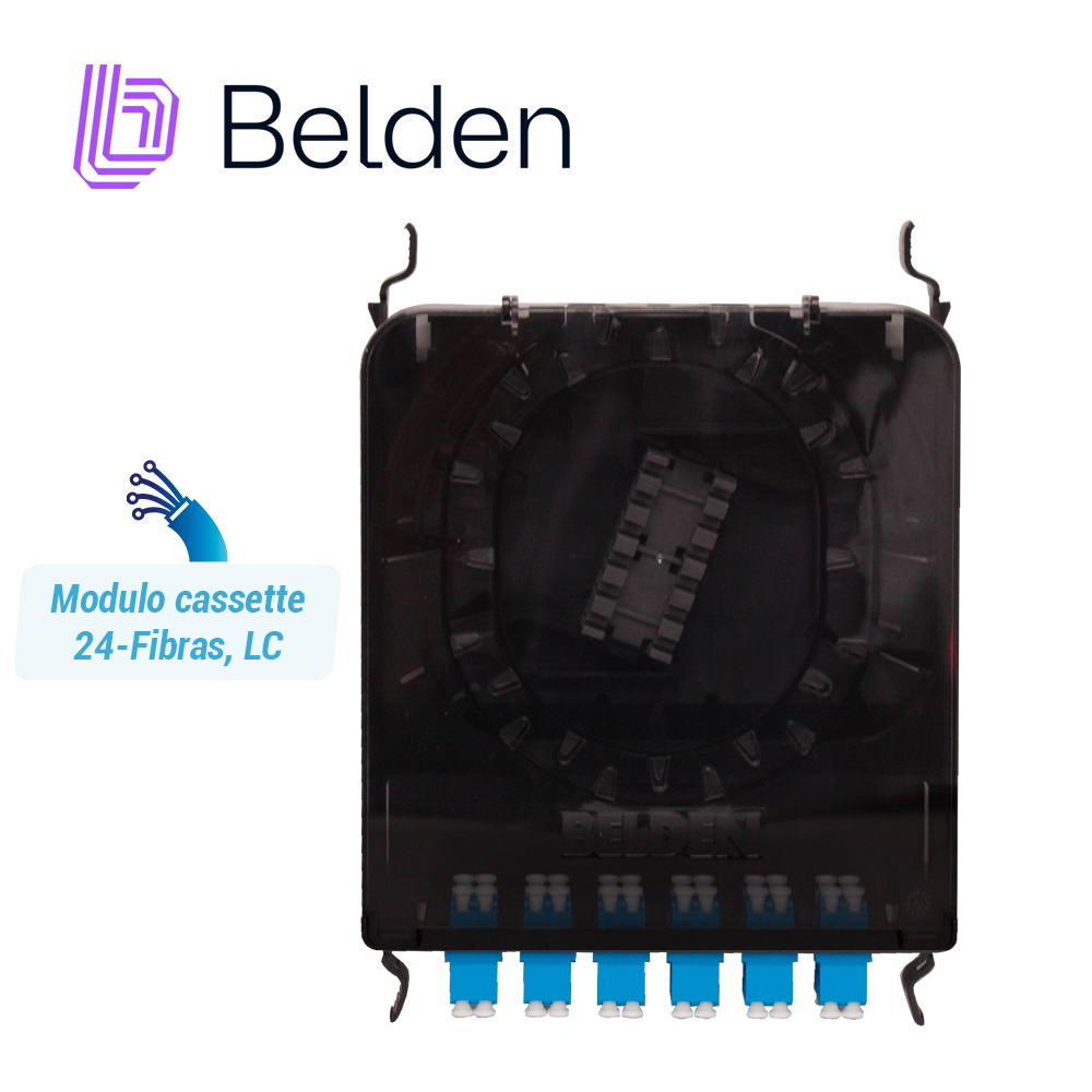 Cassette Fx Ecx Belden Monomodo Fcsx12ldfs / Os2 / Azul / Lc Duplex / 12 Puertos