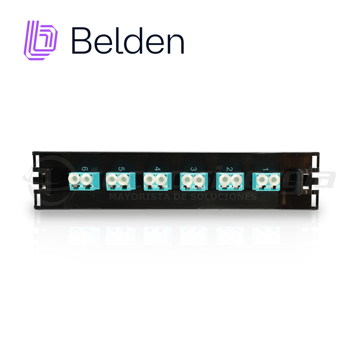 FRAME FX ECX MULTIMODO BELDEN FF3X06LD / OM3 / AQUA / LC DUPLEX / 6 PUERTOS