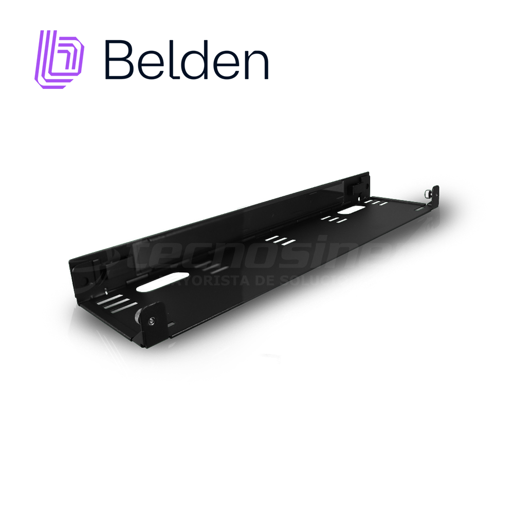Charola Fibra Optica Belden Ax105563 Alta Densidad P/4 Adaptadores Vacia Negro