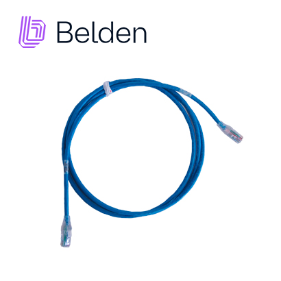 PATCH CORD UTP CAT6A BELDEN CA21106010 / INTERIOR / AZUL / 4 PARES / 24 AWG / FORRO PVC / CMR / 10 PIES 3 METROS