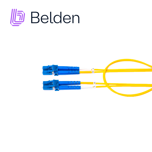 JUMPER DE FIBRA OPTICA BELDEN FPSLDLD003M / INTERIOR  / AMARILLO / OS2 / LC DUPLEX - LC DUPLEX /  9/125 MICRAS / OFNR / 3 METROS