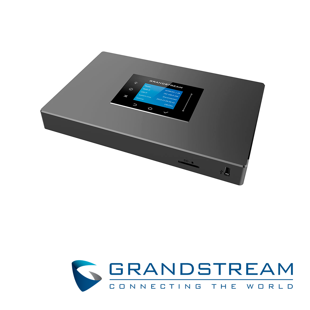 CONMUTADOR IP GRANDSTREAM UCM6300A, SERIE AUDIO, SIN PUERTOS FXS/FXO, IDEAL PARA TRONCALES SIP O PARA OPERAR CON GATEWAYS GXW, 250 EXTENSIONES SIP, 50 LLAMADAS SIMULTANEAS, RUTEADOR, 3 GIGAETH, MULTICONFERENCIAS SOLO AUDIO, VOICEMAIL, IVR, CODECS AUDIO, GABINETE PARA ESCRITORIO, POE, USB, SD, POE Y LCD CON BOTONES PARA MANTENIMIENTO