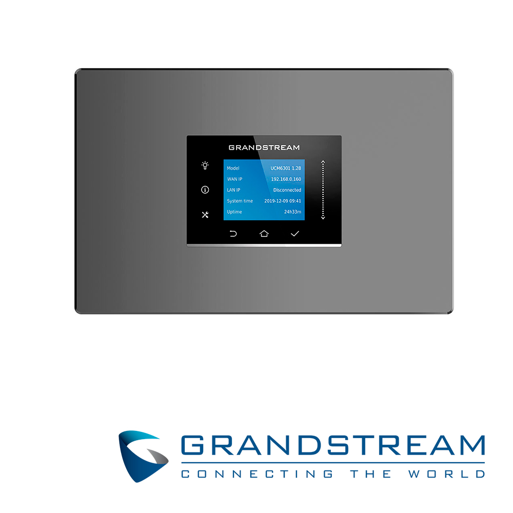 CONMUTADOR IP GRANDSTREAM UCM6300A, SERIE AUDIO, SIN PUERTOS FXS/FXO, IDEAL PARA TRONCALES SIP O PARA OPERAR CON GATEWAYS GXW, 250 EXTENSIONES SIP, 50 LLAMADAS SIMULTANEAS, RUTEADOR, 3 GIGAETH, MULTICONFERENCIAS SOLO AUDIO, VOICEMAIL, IVR, CODECS AUDIO, GABINETE PARA ESCRITORIO, POE, USB, SD, POE Y LCD CON BOTONES PARA MANTENIMIENTO
