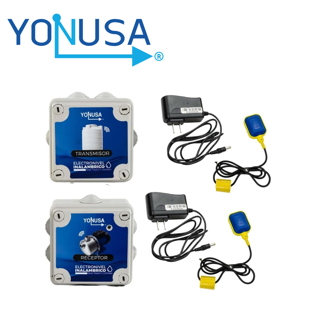 Electronivel Inalambrico / Trasmision De Hasta 1KM / Yonusa ?b09ht1652h / Alimentacion In 127-220 Vca Out 12 Vcd / Frecuencia 915 Mhz / Potencia De Transmision 20 Dbm / Ideal Para Bombas De Hasta 1HP
