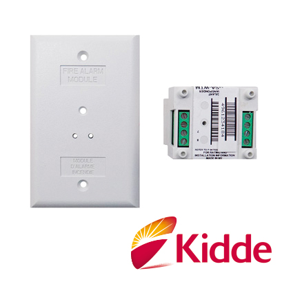 MÓDULO VIGILANT GSA-WTM DE SUPERVISIÓN DE FLUJO DE AGUA CON DIRECCION ELECTRONICA (SIN SWITCHES) SE INTEGRA EN EL LAZO DE COMUNICACIÓN SLC DE LOS PANELES VS1 Y VS4 DE KIDDE, LISTADO UL, ULC, CSFM, MEA