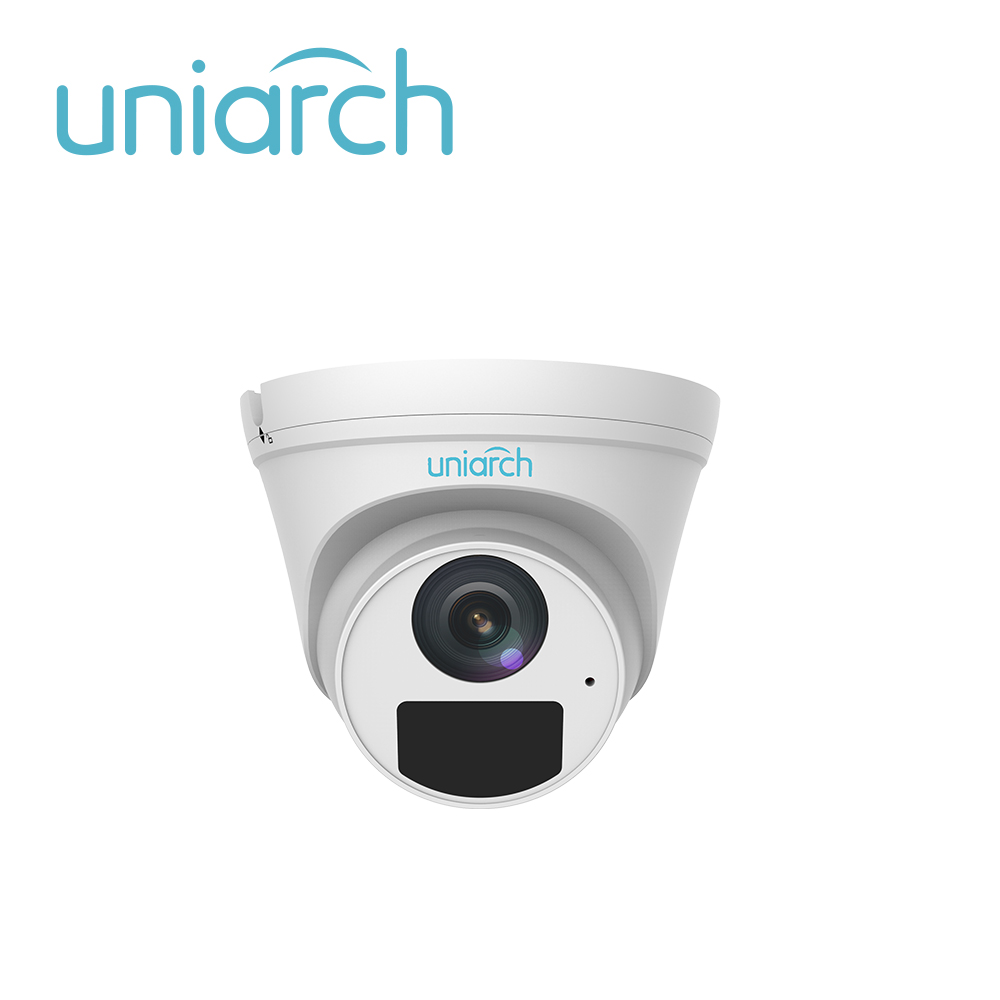 CAMARA IP TURRET UNIARCH IPC-T122-APF28-E / 2MP / LENTE-FIJO-2.8MM / DWDR / IR30M / MICROFONO-INTEGRADO / DIGITAL DEFOG / ONVIF / 3-AXIS / IP67 / ULTRA265 / POE-AF / 12 VCD